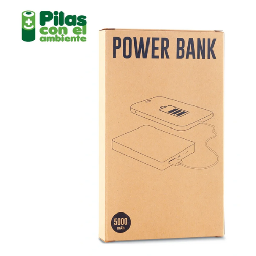 Pila recargable en bamboo