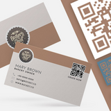 Tarjetas de presentación con código QR