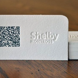 Tarjetas de presentación con código QR