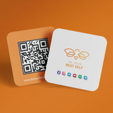 Tarjetas de presentación con código QR