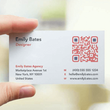Tarjetas de presentación con código QR